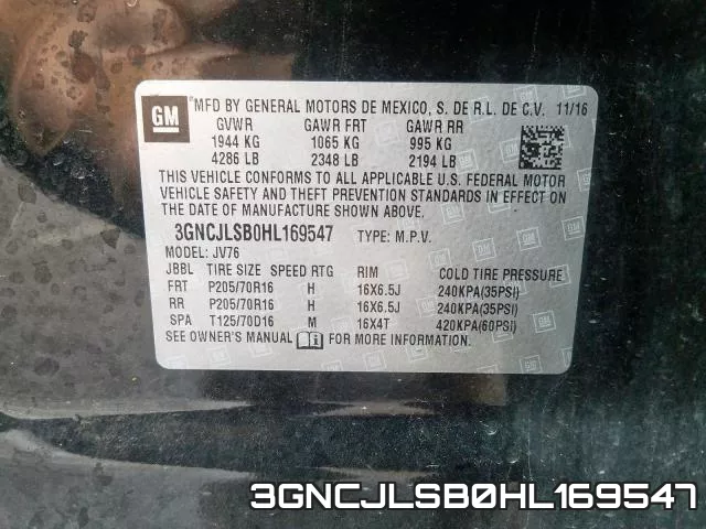 3GNCJLSB0HL169547 фото 2