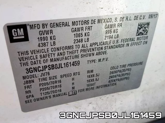 3GNCJPSB0JL161459 фото 2