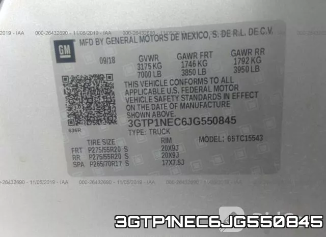 3GTP1NEC6JG550845 фото 10