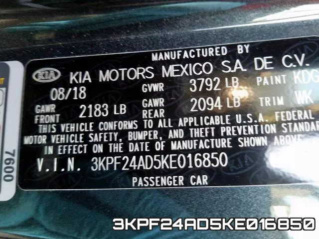 3KPF24AD5KE016850 фото 2