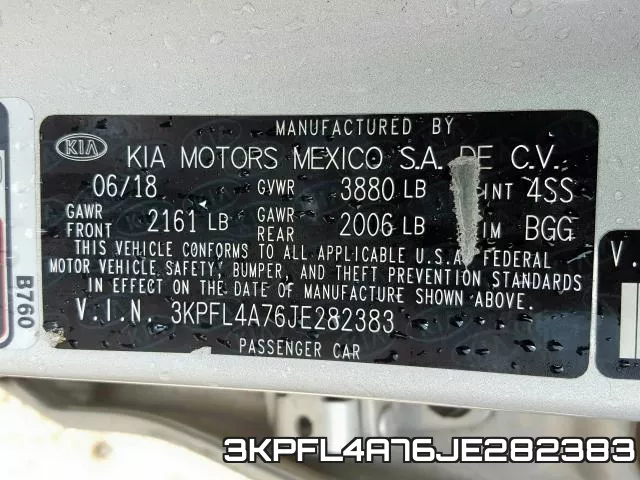 3KPFL4A76JE282383 фото 2