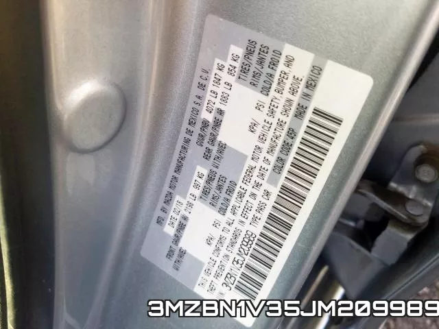 3MZBN1V35JM209989 фото 2