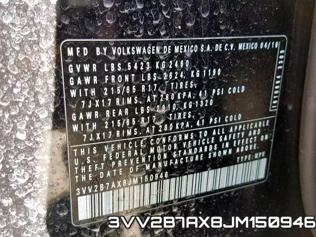 3VV2B7AX8JM150946 фото 2