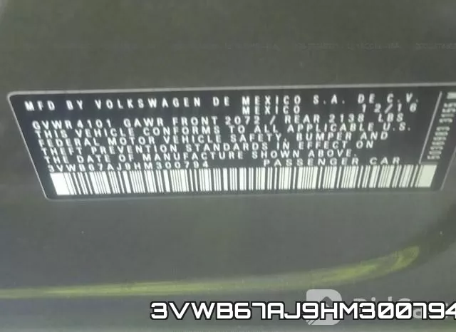 3VWB67AJ9HM300794 фото 10