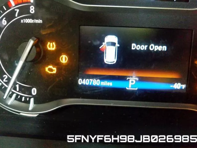 5FNYF6H98JB026985 фото 9