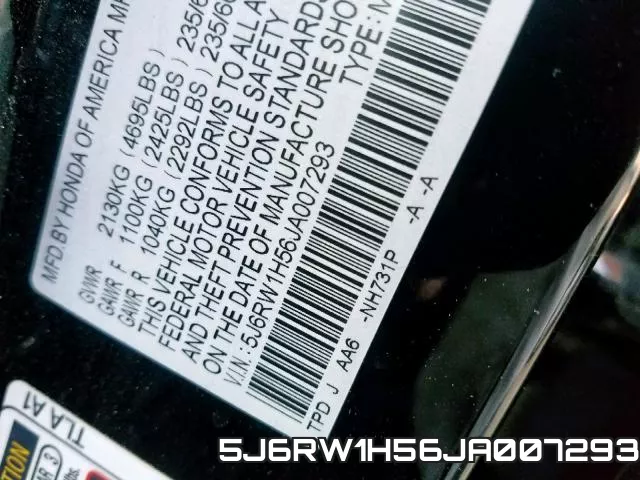 5J6RW1H56JA007293 фото 2