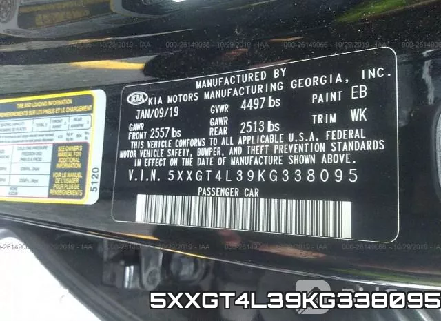 5XXGT4L39KG338095 фото 10