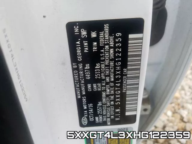 5XXGT4L3XHG122359 фото 2