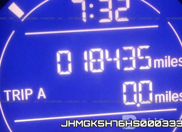 JHMGK5H76HS000333 фото 8