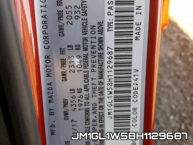 JM1GL1W58H1129687 фото 2