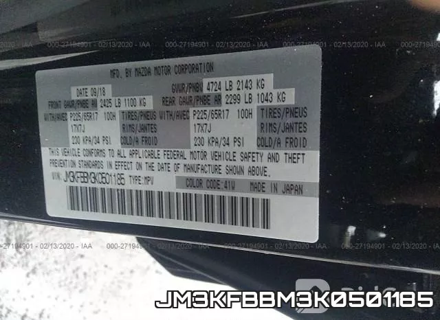 JM3KFBBM3K0501185 фото 10