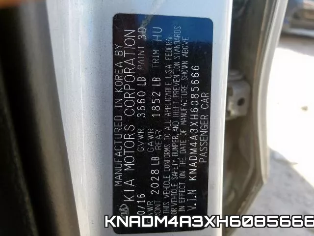 KNADM4A3XH6085666 фото 2