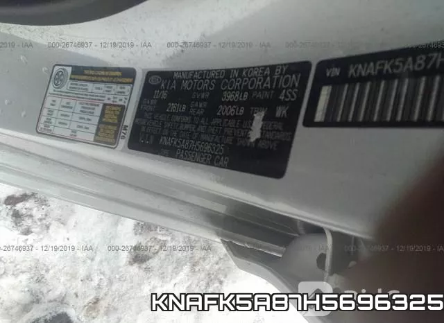 KNAFK5A87H5696325 фото 10