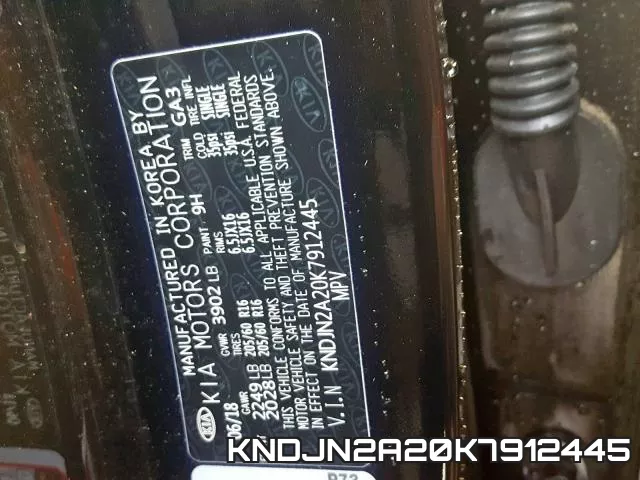 KNDJN2A20K7912445 фото 2
