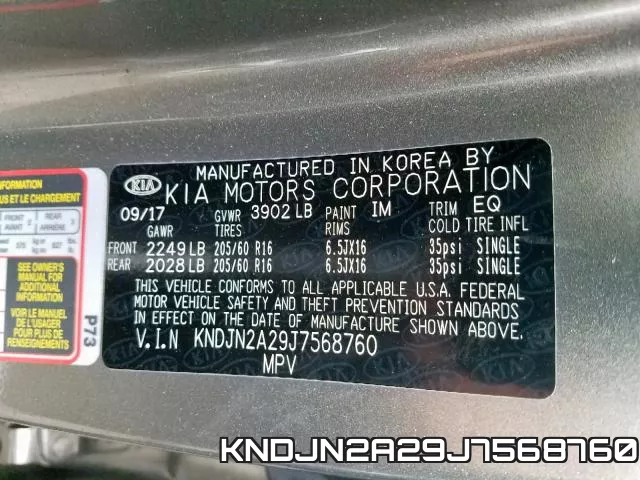 KNDJN2A29J7568760 фото 2