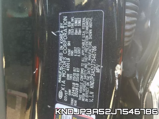 KNDJP3A52J7546786 фото 2