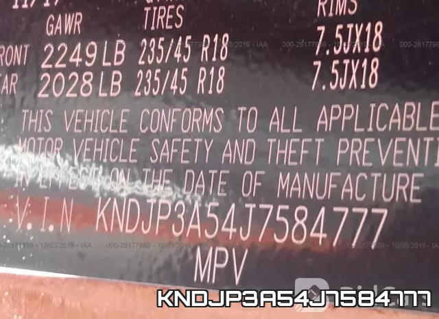 KNDJP3A54J7584777 фото 10