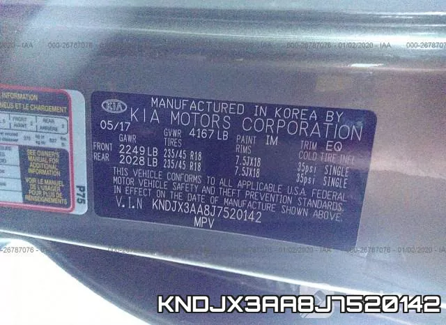 KNDJX3AA8J7520142 фото 10