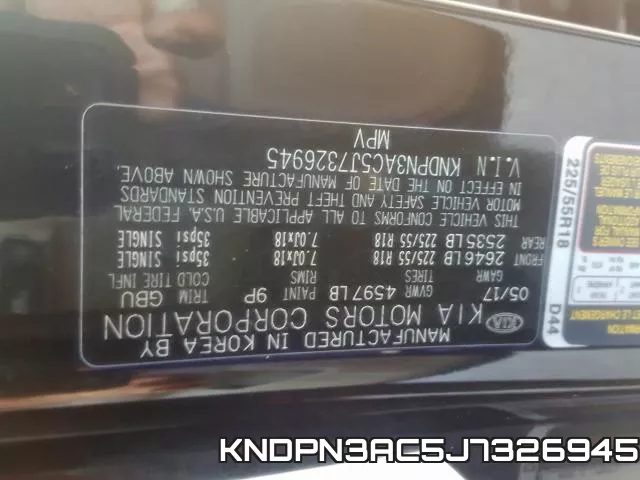 KNDPN3AC5J7326945 фото 2