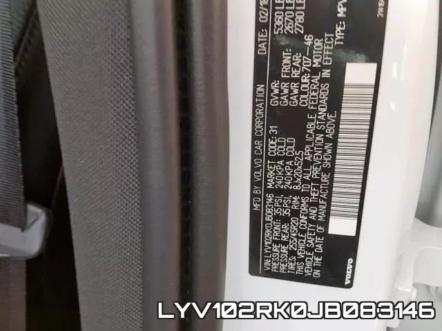 LYV102RK0JB083146 фото 2