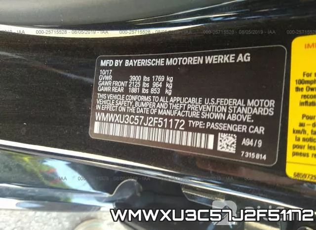 WMWXU3C57J2F51172 фото 10