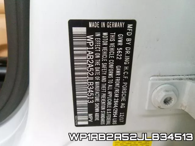 WP1AB2A52JLB34513 фото 2