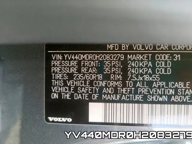 YV440MDR0H2083279 фото 2