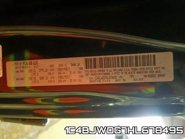 1C4BJWDG7HL678495 фото 2