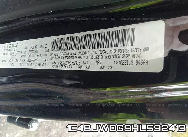 1C4BJWDG9HL592413 фото 10