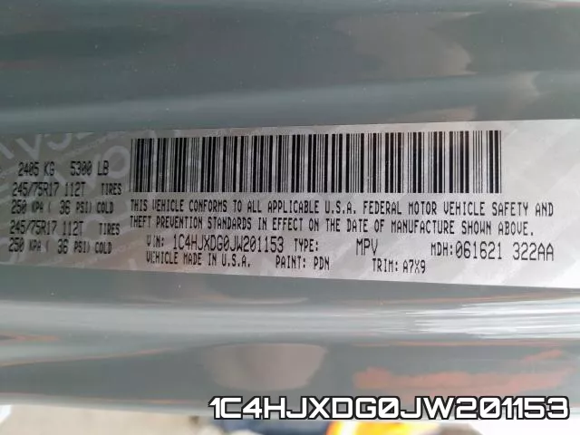 1C4HJXDG0JW201153 фото 2