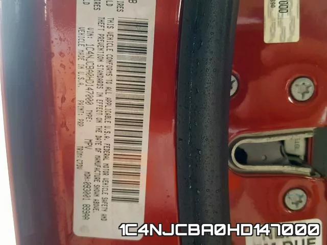 1C4NJCBA0HD147000 фото 2