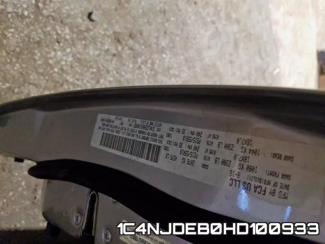 1C4NJDEB0HD100933 фото 2