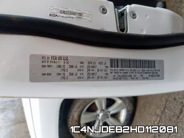 1C4NJDEB2HD112081 фото 2
