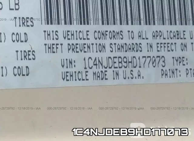1C4NJDEB9HD177073 фото 10