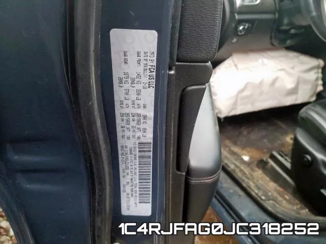 1C4RJFAG0JC318252 фото 2