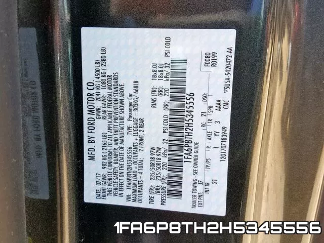 1FA6P8TH2H5345556 фото 2