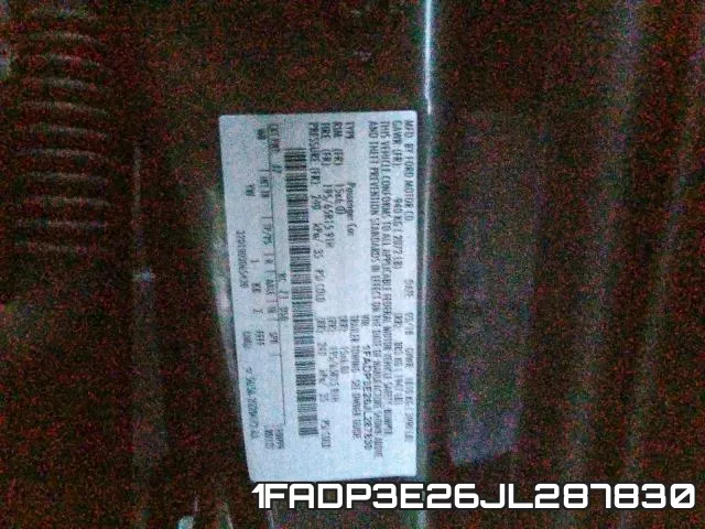 1FADP3E26JL287830 фото 2