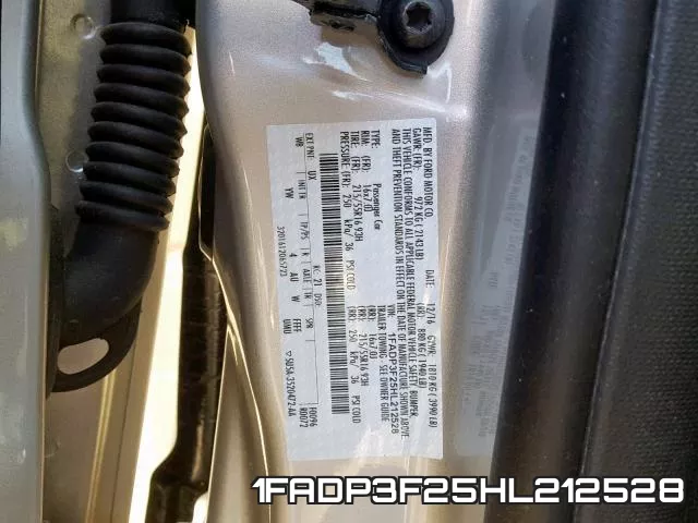 1FADP3F25HL212528 фото 2