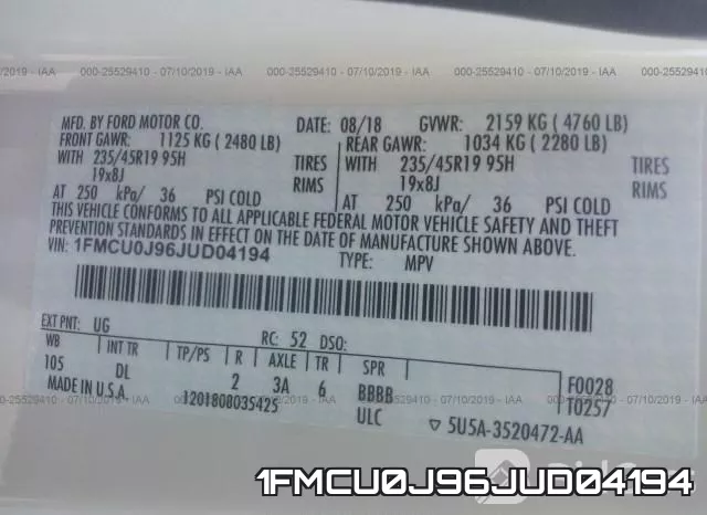 1FMCU0J96JUD04194 фото 10