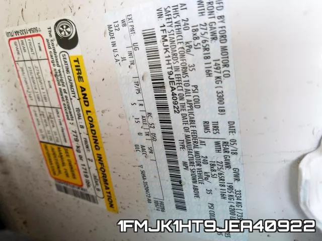 1FMJK1HT9JEA40922 фото 2