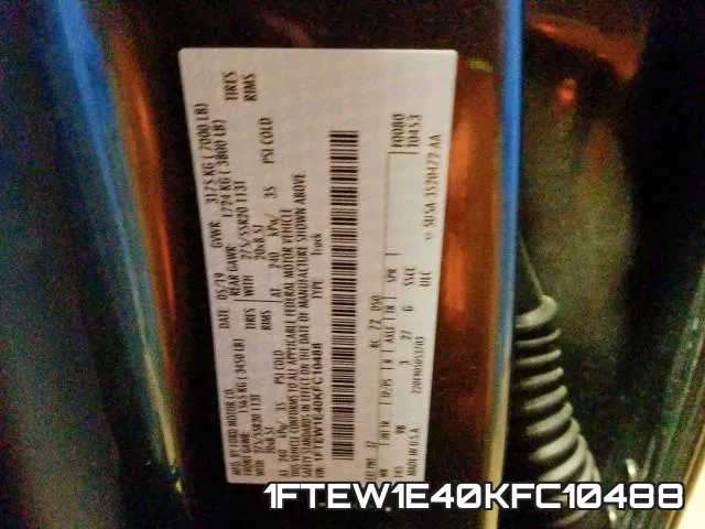 1FTEW1E40KFC10488 фото 2
