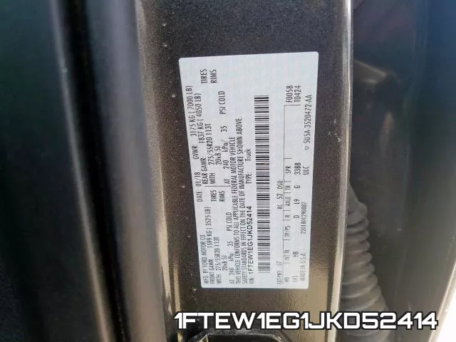 1FTEW1EG1JKD52414 фото 2
