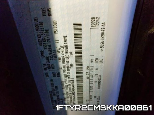 1FTYR2CM3KKA00861 фото 2