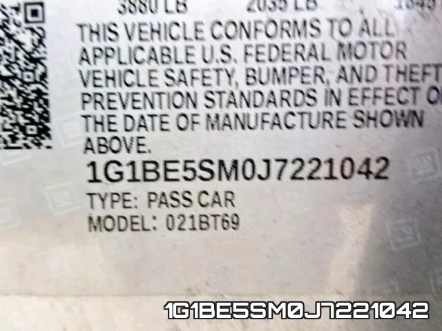 1G1BE5SM0J7221042 фото 2