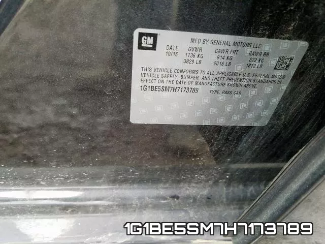 1G1BE5SM7H7173789 фото 2