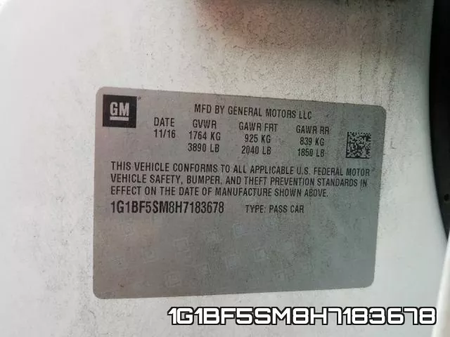 1G1BF5SM8H7183678 фото 2