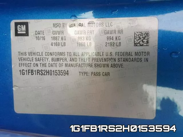 1G1FB1RS2H0153594 фото 2