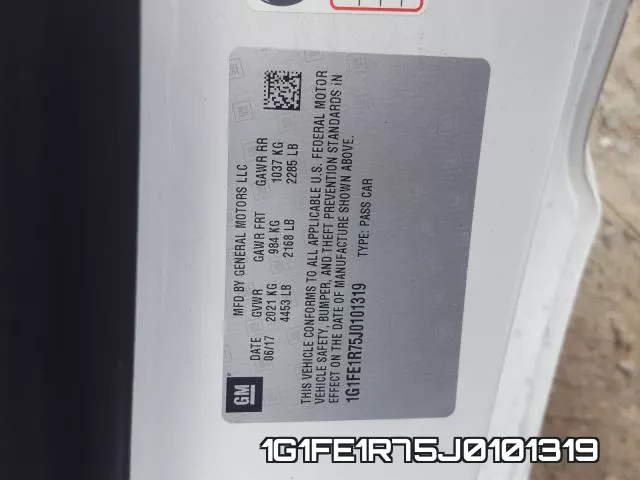 1G1FE1R75J0101319 фото 2