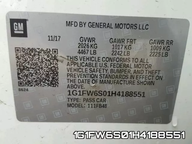 1G1FW6S01H4188551 фото 2
