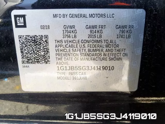 1G1JB5SG3J4119010 фото 2